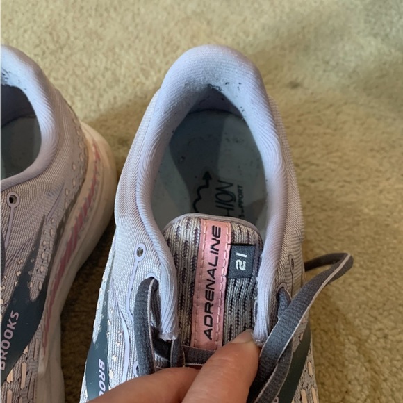 Brooks Adrenaline 21 Cushion Support 9.5 Running Shoes Athletic Walking Lilac - Picture 5 of 11